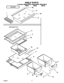 05 - Shelf Parts, Optional Parts parts for Whirlpool Refrigerator ER8AHKXRB00 from AppliancePartsPros.com