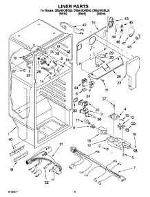 03 - Liner Parts parts for Whirlpool Refrigerator ER8AHKXRQ00 from AppliancePartsPros.com