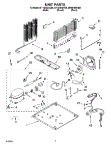 04 - Unit Parts parts for Whirlpool Refrigerator ET1CHMXKT04 from AppliancePartsPros.com