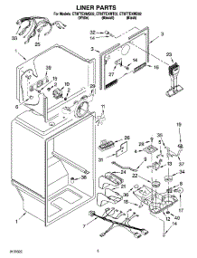03 - Liner Parts parts for Whirlpool Refrigerator ET8FTEXMB02 from AppliancePartsPros.com