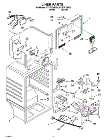 03 - Liner Parts parts for Whirlpool Refrigerator ET1FTEXMQ02 from AppliancePartsPros.com
