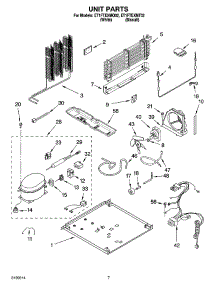 04 - Unit Parts parts for Whirlpool Refrigerator ET1FTEXMQ02 from AppliancePartsPros.com
