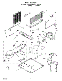 04 - Unit Parts parts for Whirlpool Refrigerator ET1FTKXKT04 from AppliancePartsPros.com