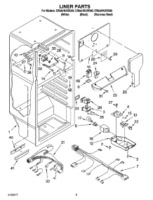 03 - Liner Parts parts for Whirlpool Refrigerator ER8AHKXRS00 from AppliancePartsPros.com