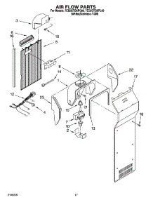 10 - Air Flow Parts parts for Whirlpool Refrigerator 7ED2GTQXPL00 from AppliancePartsPros.com