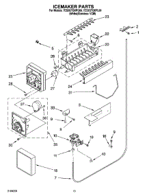 12 - Icemaker Parts, Optional Parts parts for Whirlpool Refrigerator 7ED2GTQXPL00 from AppliancePartsPros.com