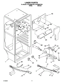 03 - Liner Parts parts for Whirlpool Refrigerator ET8AHMXPQ02 from AppliancePartsPros.com