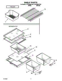 06 - Shelf Parts, Optional Parts parts for Whirlpool Refrigerator ET8AHMXPQ02 from AppliancePartsPros.com