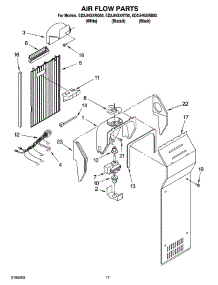 10 - Air Flow Parts parts for Whirlpool Refrigerator ED2JHGXRQ00 from AppliancePartsPros.com
