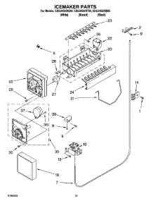 12 - Icemaker Parts, Optional Parts parts for Whirlpool Refrigerator ED2JHGXRQ00 from AppliancePartsPros.com