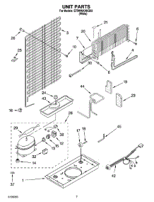 04 - Unit Parts parts for Whirlpool Refrigerator ET8WWKXKQ03 from AppliancePartsPros.com