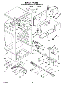 03 - Liner Parts parts for Whirlpool Refrigerator ER8AHKXPQ03 from AppliancePartsPros.com