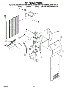 09 - Air Flow Parts parts for Whirlpool Refrigerator GS6SHEXMS01 from AppliancePartsPros.com