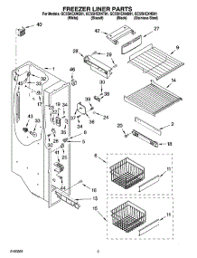 04 - Freezer Liner Parts parts for Whirlpool Refrigerator GC5SHEXNQ01 from AppliancePartsPros.com