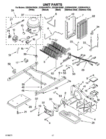 11 - Unit Parts parts for Whirlpool Refrigerator GS5SHAXNT01 from AppliancePartsPros.com