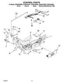 11 - Control Parts parts for Whirlpool Refrigerator GS2SHAXNT01 from AppliancePartsPros.com