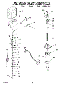 05 - Motor And Ice Container Parts parts for Whirlpool Refrigerator GC3PHEXNB01 from AppliancePartsPros.com