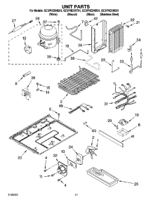 11 - Unit Parts parts for Whirlpool Refrigerator GC3PHEXNB01 from AppliancePartsPros.com