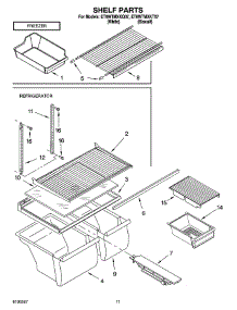 06 - Shelf Parts, Optional Parts parts for Whirlpool Refrigerator ET8WTMXKQ07 from AppliancePartsPros.com