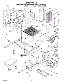 09 - Unit Parts parts for Whirlpool Refrigerator GD5RHAXRB00 from AppliancePartsPros.com