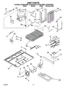 11 - Unit Parts parts for Whirlpool Refrigerator GC5SHEXNS01 from AppliancePartsPros.com