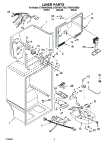 03 - Liner Parts parts for Whirlpool Refrigerator ET8WTKXKT08 from AppliancePartsPros.com