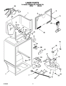 03 - Liner Parts parts for Whirlpool Refrigerator ET8GHMXLT05 from AppliancePartsPros.com
