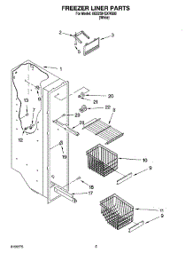 04 - Freezer Liner Parts parts for Whirlpool Refrigerator 6GS2SHQXRQ00 from AppliancePartsPros.com