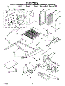 09 - Unit Parts parts for Whirlpool Refrigerator ED5PHEXRL00 from AppliancePartsPros.com