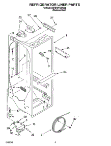 02 - Refrigerator Liner Parts parts for Whirlpool Refrigerator BRS70YRANA02 from AppliancePartsPros.com