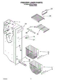 04 - Freezer Liner Parts parts for Whirlpool Refrigerator BRS70YRANA02 from AppliancePartsPros.com