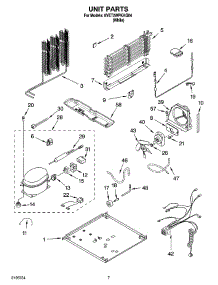 04 - Unit Parts parts for Whirlpool Refrigerator 8VET2WPKKQ04 from AppliancePartsPros.com