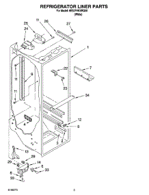 02 - Refrigerator Liner Parts parts for Whirlpool Refrigerator 6ES2FHKXRQ00 from AppliancePartsPros.com