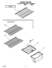 05 - Shelf Parts, Optional Parts parts for Whirlpool Refrigerator ET0WSRXMQ02 from AppliancePartsPros.com