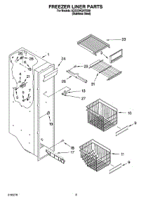 04 - Freezer Liner Parts parts for Whirlpool Refrigerator 6GS5SHGXRS00 from AppliancePartsPros.com