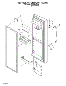 06 - Refrigerator Door Parts parts for Whirlpool Refrigerator 6GS5SHGXRS00 from AppliancePartsPros.com