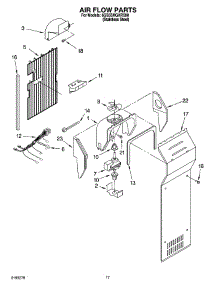 10 - Air Flow Parts parts for Whirlpool Refrigerator 6GS5SHGXRS00 from AppliancePartsPros.com