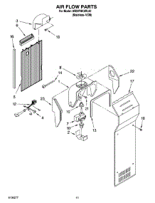 07 - Air Flow Parts parts for Whirlpool Refrigerator 6ED2FHKXRL00 from AppliancePartsPros.com