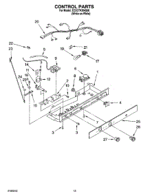 09 - Control Parts, Optional Parts parts for Whirlpool Refrigerator ED2GTKXNQ00 from AppliancePartsPros.com