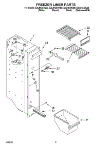 04 - Freezer Liner Parts parts for Whirlpool Refrigerator ED5JHGXRQ00 from AppliancePartsPros.com