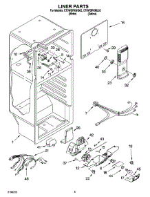03 - Liner Parts parts for Whirlpool Refrigerator ET0WSRXML02 from AppliancePartsPros.com