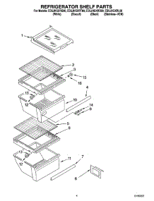 03 - Refrigerator Shelf Parts parts for Whirlpool Refrigerator ED5JHGXRT00 from AppliancePartsPros.com