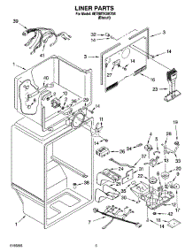 03 - Liner Parts parts for Whirlpool Refrigerator 8ET8MTKXKT05 from AppliancePartsPros.com
