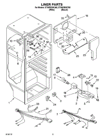 03 - Liner Parts parts for Whirlpool Refrigerator ET5WSEXKT02 from AppliancePartsPros.com