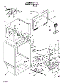03 - Liner Parts parts for Whirlpool Refrigerator 8ET8WPKXKT05 from AppliancePartsPros.com