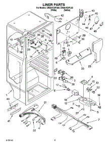 03 - Liner Parts parts for Whirlpool Refrigerator ER8AHKXPQ02 from AppliancePartsPros.com