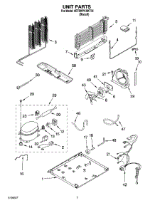 04 - Unit Parts parts for Whirlpool Refrigerator 8ET8WPKXKT05 from AppliancePartsPros.com