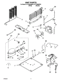 04 - Unit Parts parts for Whirlpool Refrigerator ET1FHMXMQ01 from AppliancePartsPros.com