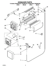05 - Icemaker Parts parts for Whirlpool Refrigerator ET6WSMYKT02 from AppliancePartsPros.com