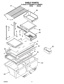 06 - Shelf Parts, Optional Parts parts for Whirlpool Refrigerator ET1FHMXMQ01 from AppliancePartsPros.com